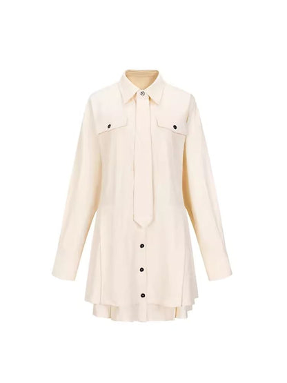 Sense Pleated Shirt Dress