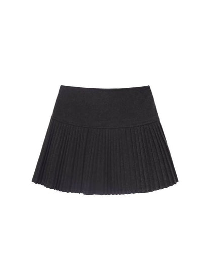 High Waist Skinny Niche Pleated Short Skirt