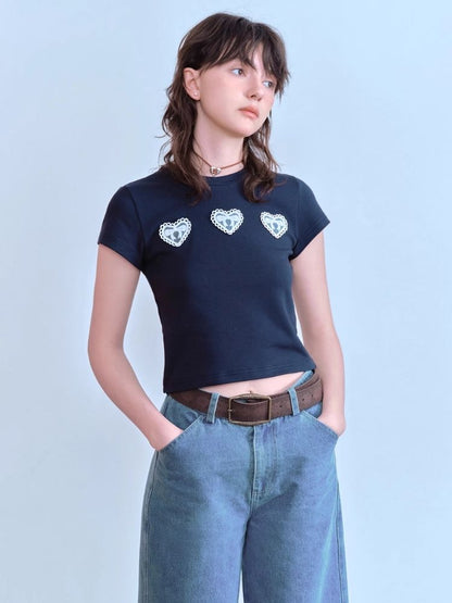 Lace Heart T-Shirt