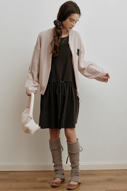 Floral Embroidered Knit Dress