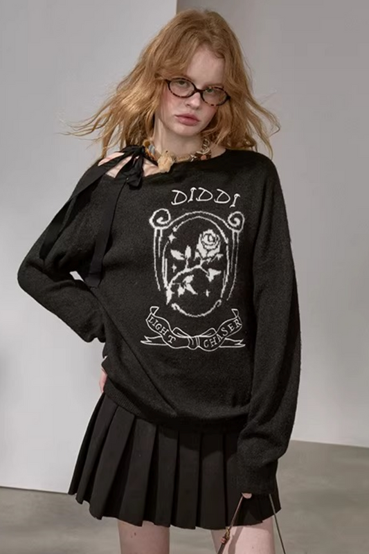 Knitted Plaid Sweater Set-Up