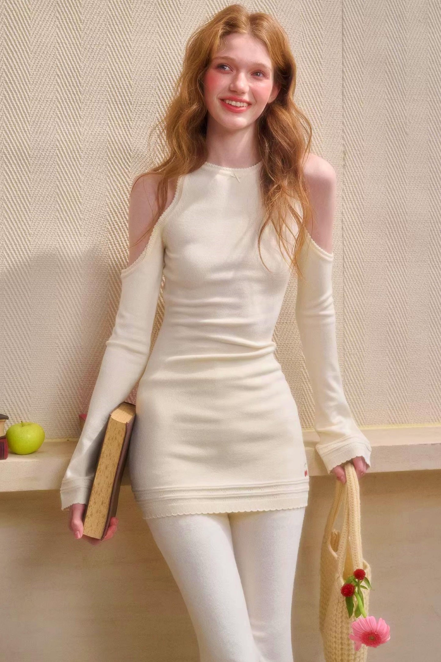Baby Skin Crochet Knit Dress