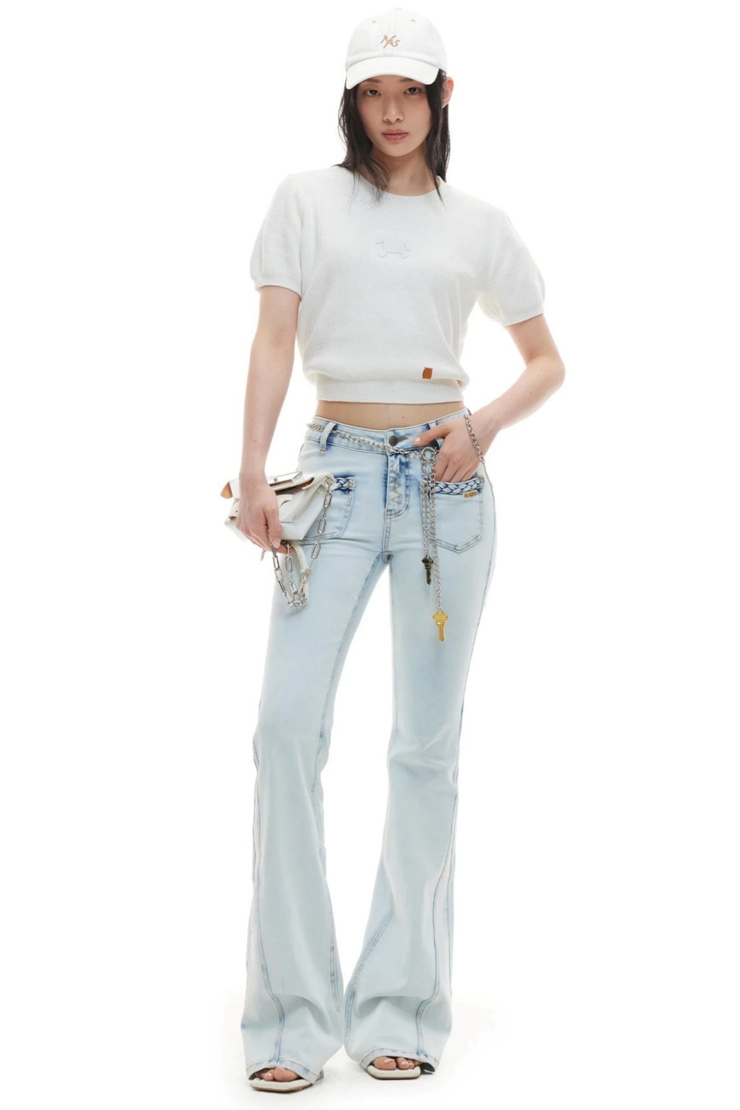 Embossed Pony Knit Tee