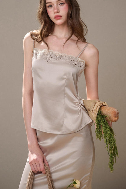 Comfortable Baby Powder Top & Skirt Set-Up