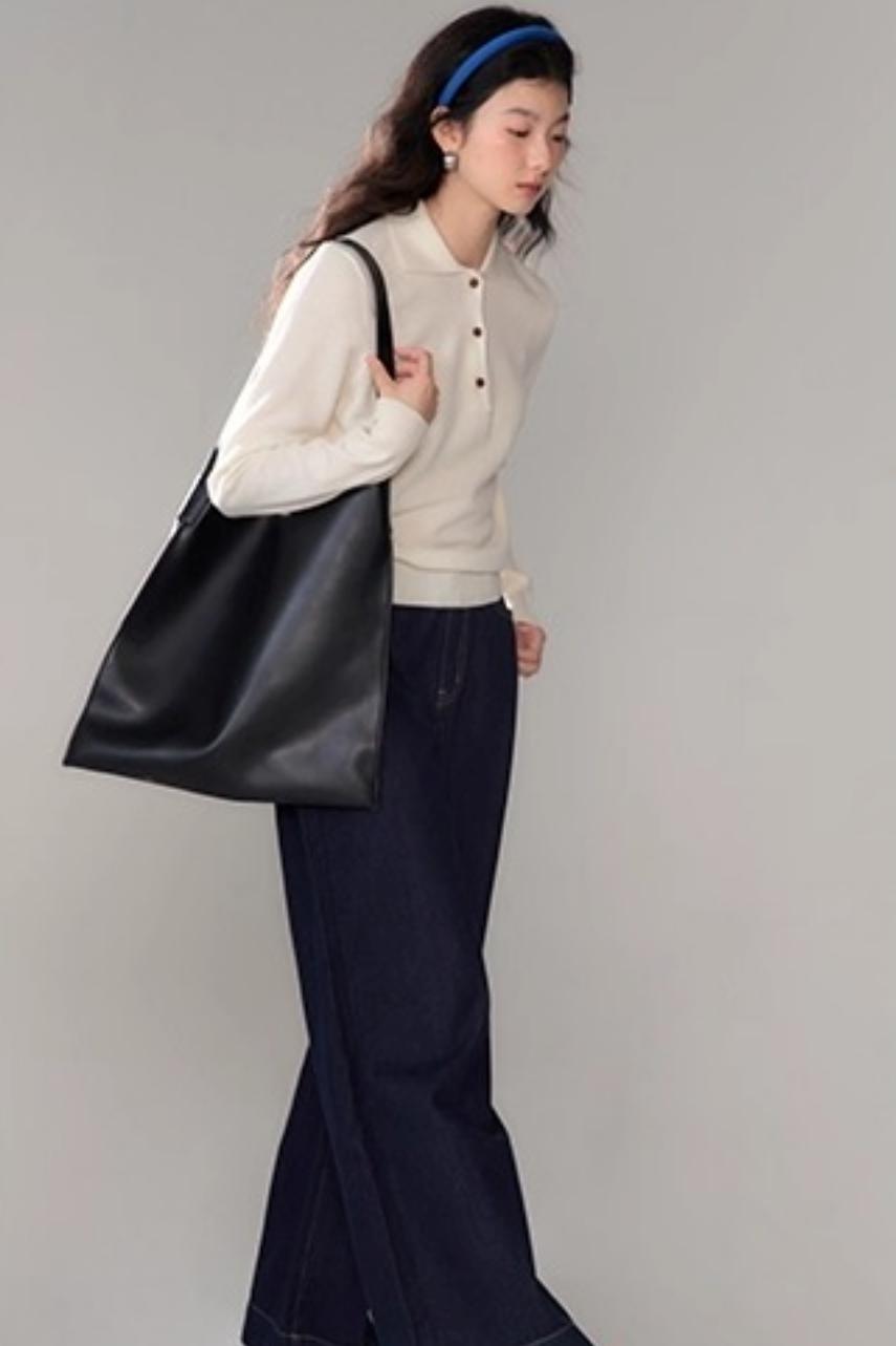 Niche Wool Polo Sweater