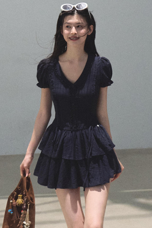 Blue Hour V-neck Dress