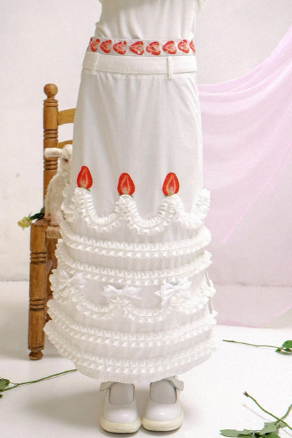 Happy Strawberry Cake Skirt