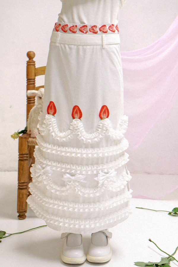 Happy Strawberry Cake Skirt