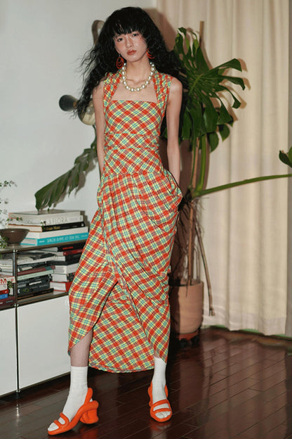 Floral Asymmetrical Crop Dress