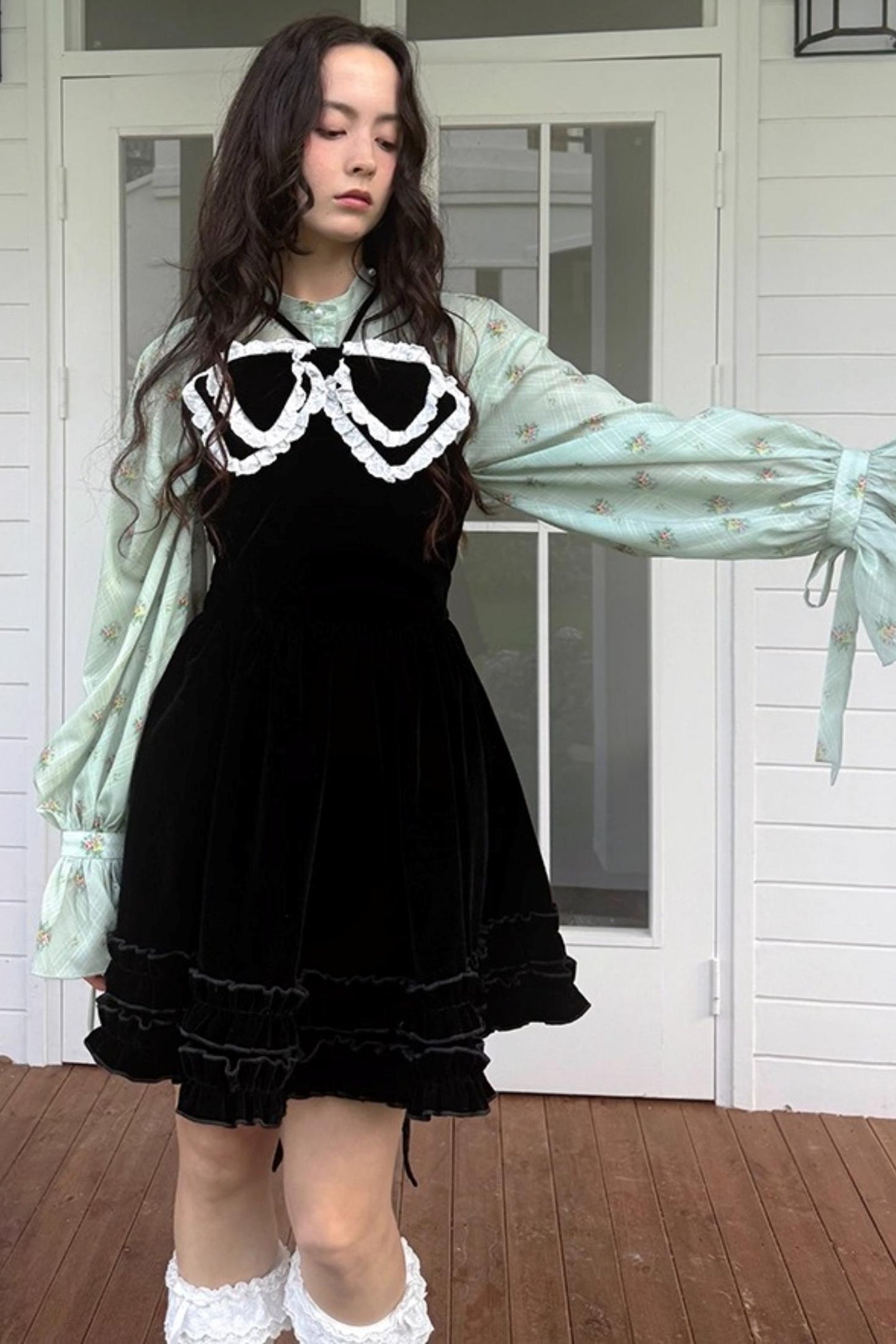 Fairy Tale Jacquard Puff Shirt