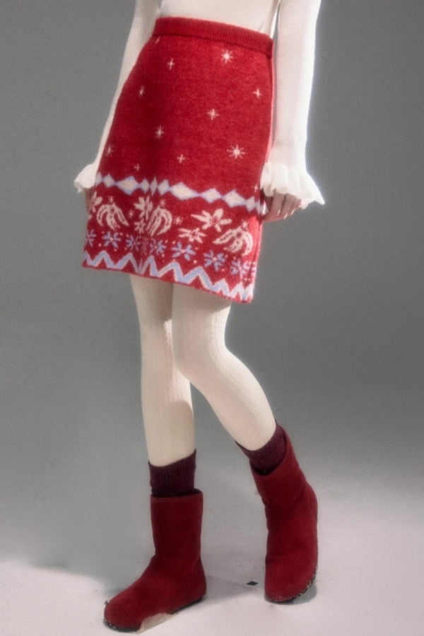 Snowflake Jacquard Cardigan Set-Up