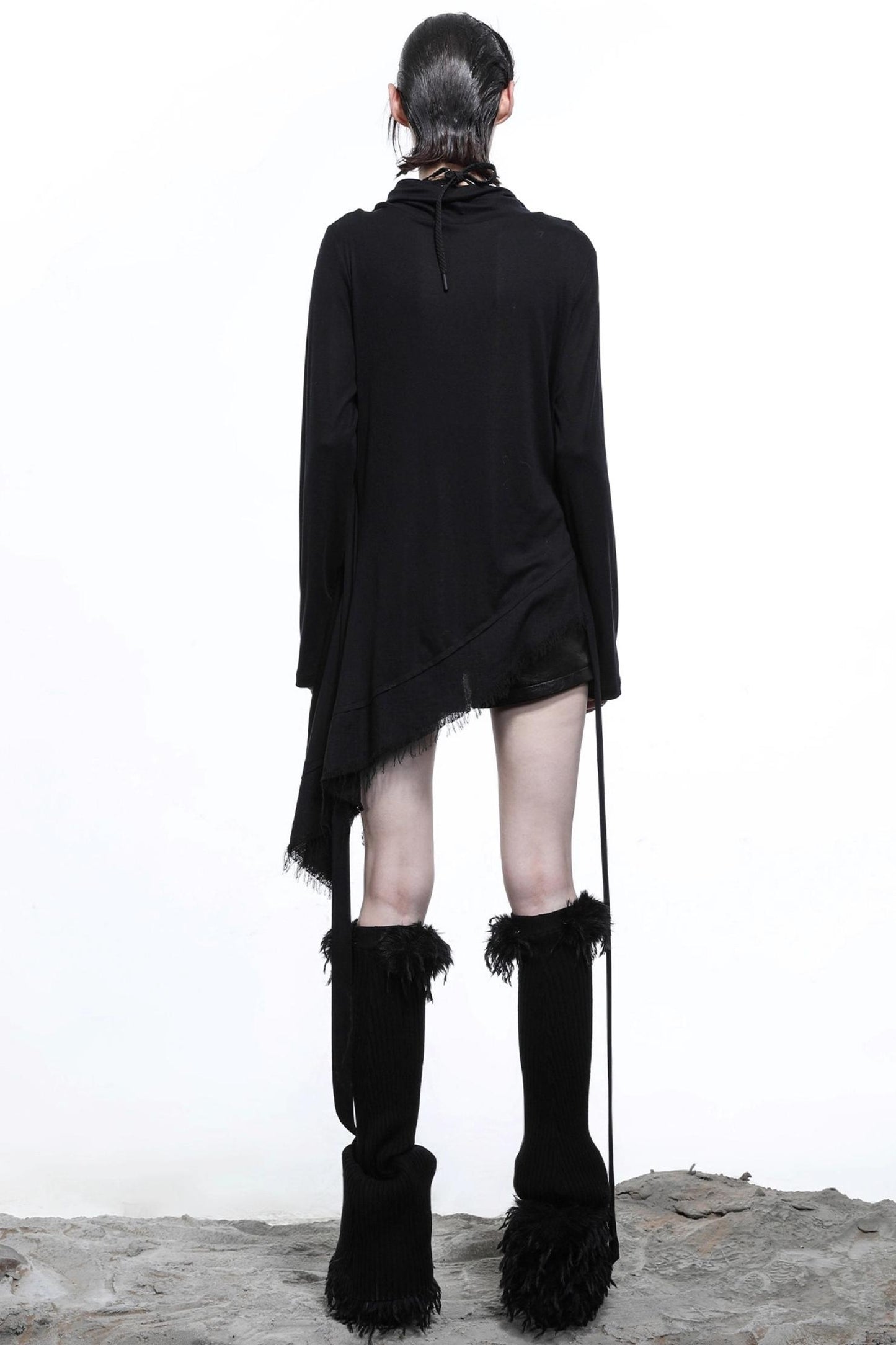 Hustle Lyocell Knit Collar T-shirt