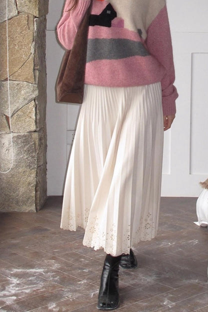 Rin's Poem Pleated Skirt
