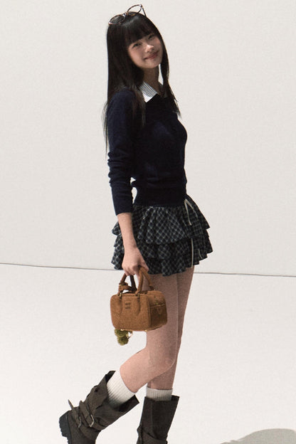 Slim Fit Wool Knit Top