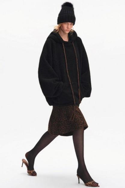 Leopard Print Fishtail Skirt