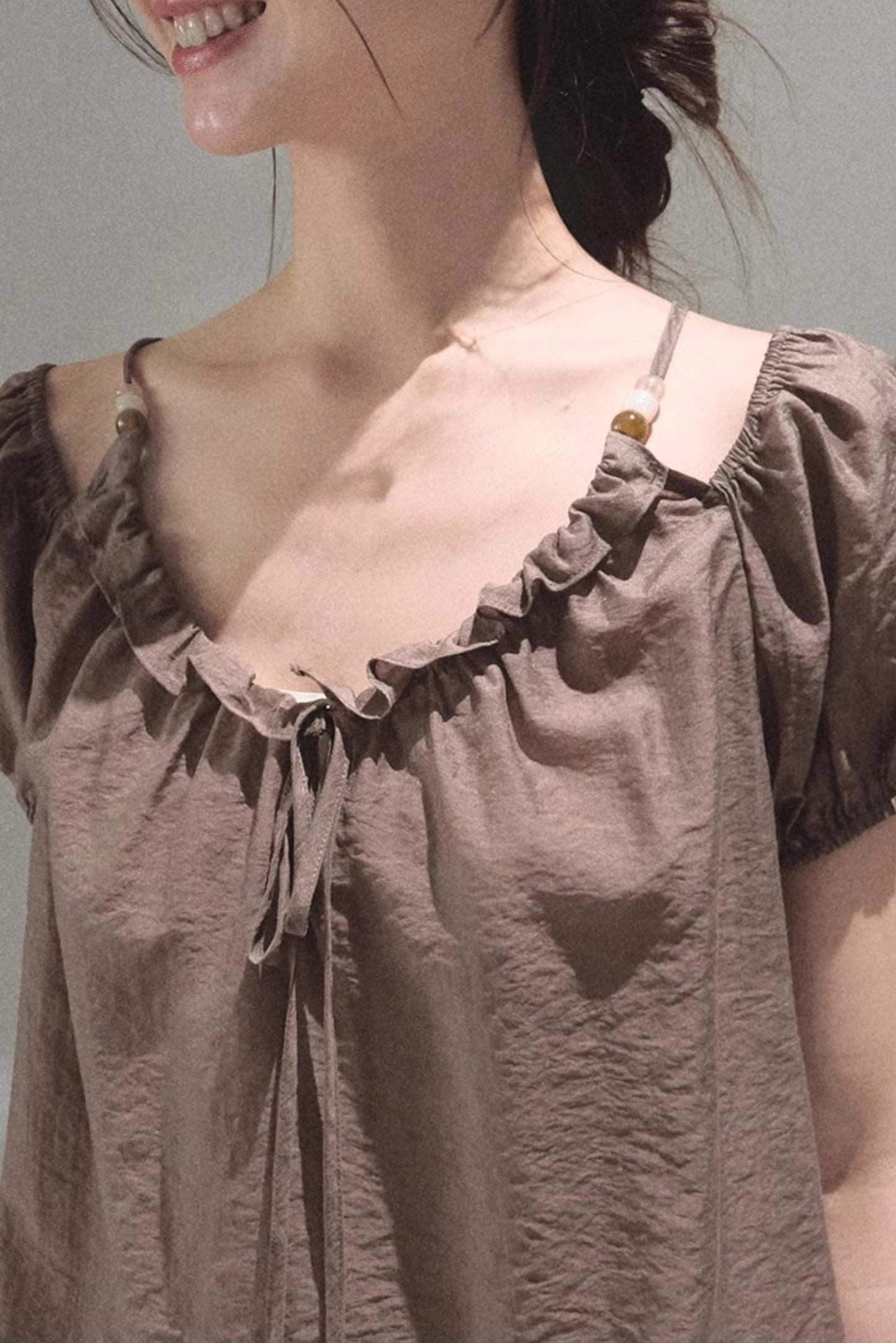 Summer Breeze Bubble Sleeve Top