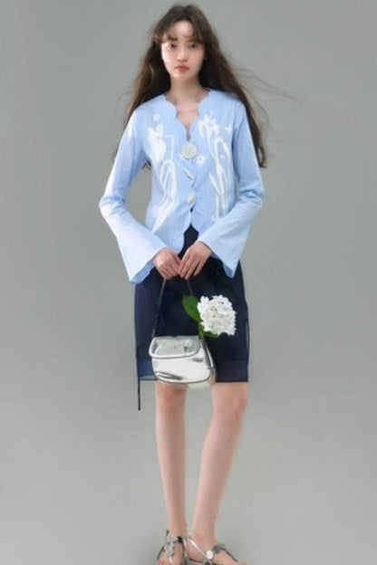 Vintage Lily Flared Sleeve Shirt