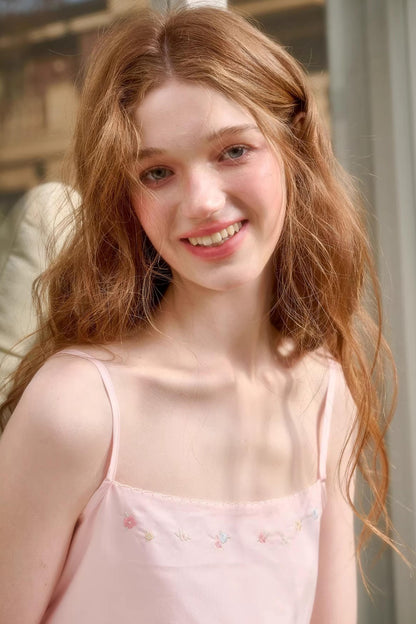 Baby Pink Cotton Dress Set-Up