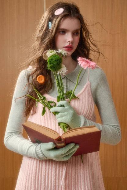 Soft Gemstone Wool Pants Set-Up