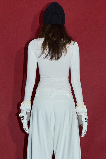 Chest Twist Pleated Winter Top