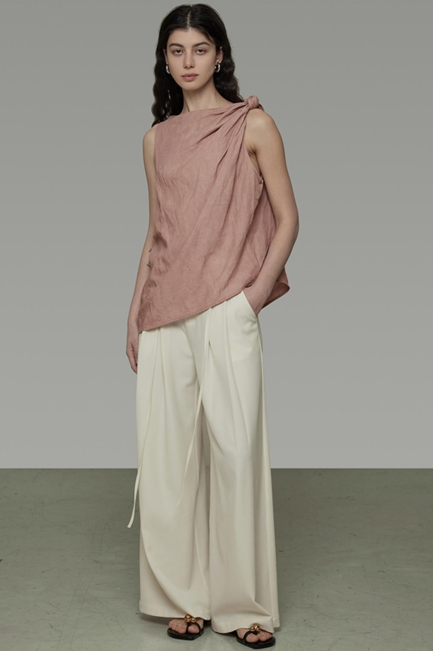 Twisted Pink Sleeveless Camisole