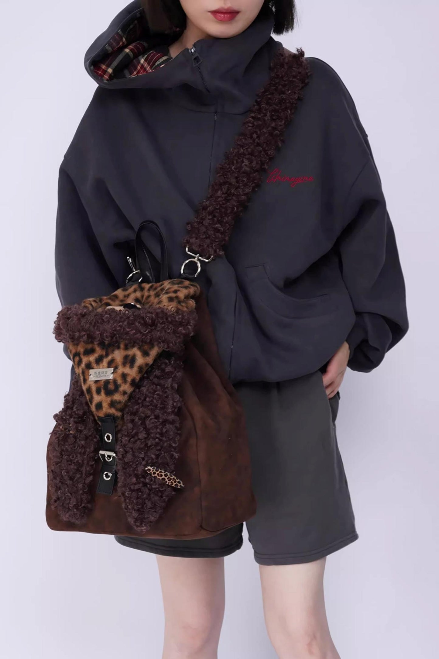 Ear Furry Crossbody Bag