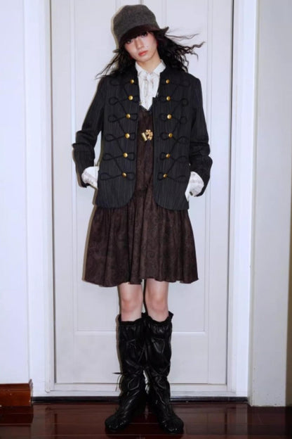 Vintage Suede Sleeveless Dress