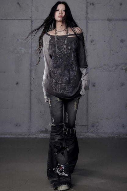 Wasteland Punk One-Shoulder T-Shirt