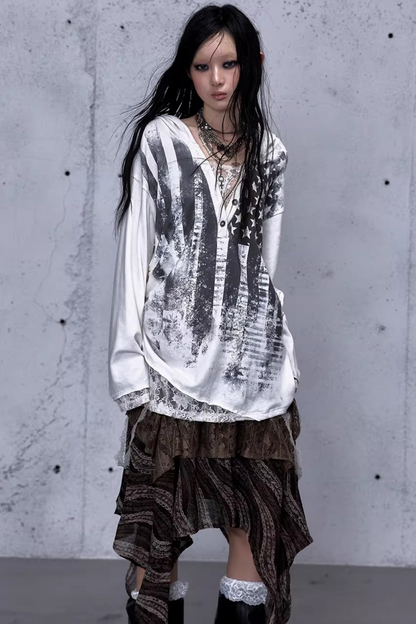 Rebellious Lace Hooded Top