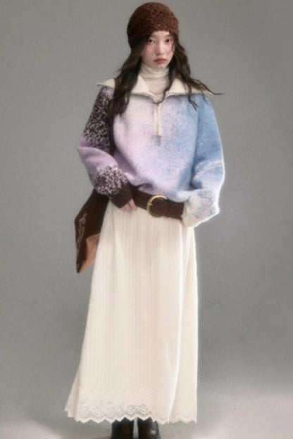 Gradient Wool Blend Winter Set-Up