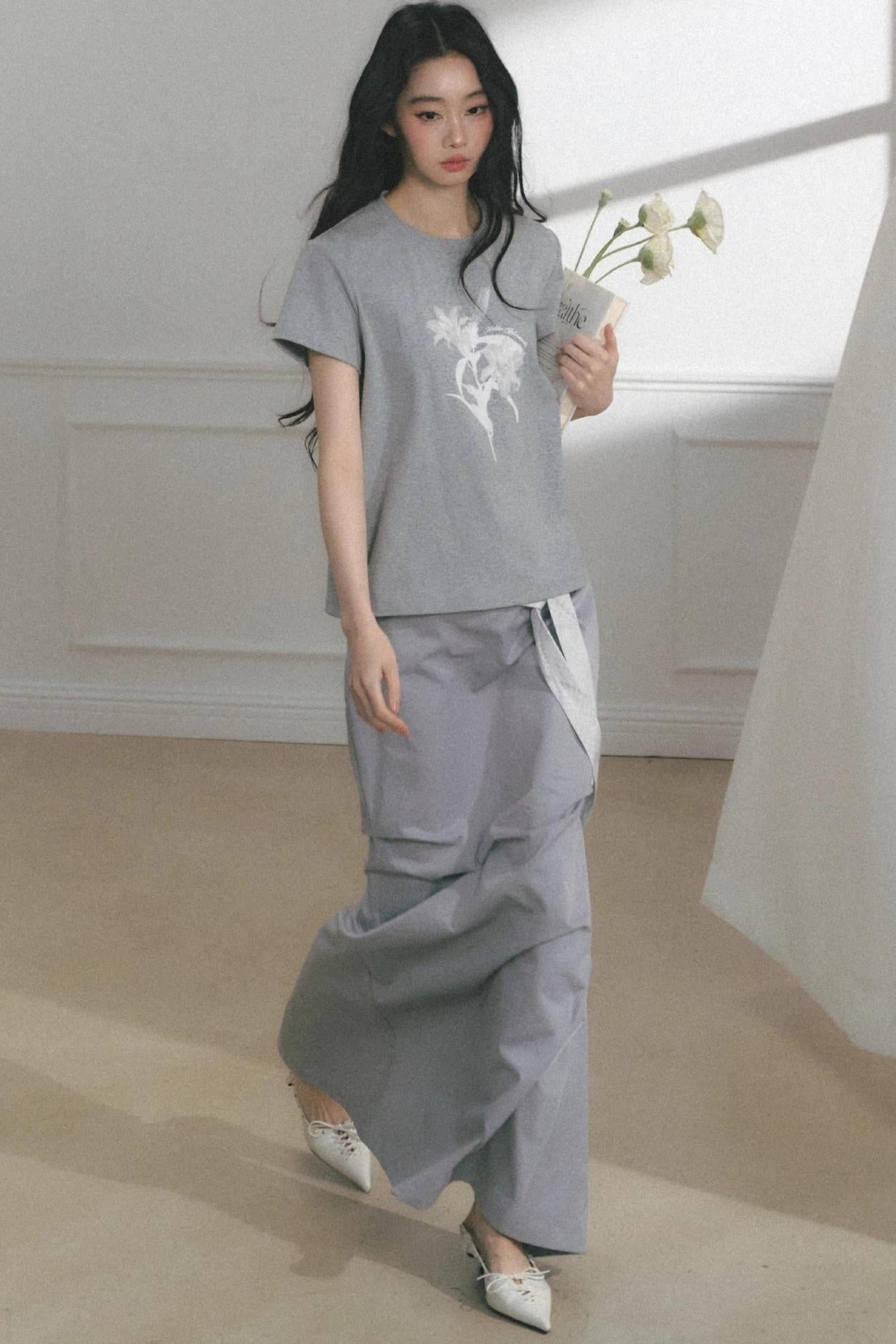 Floral Print Summer Short Sleeve Top