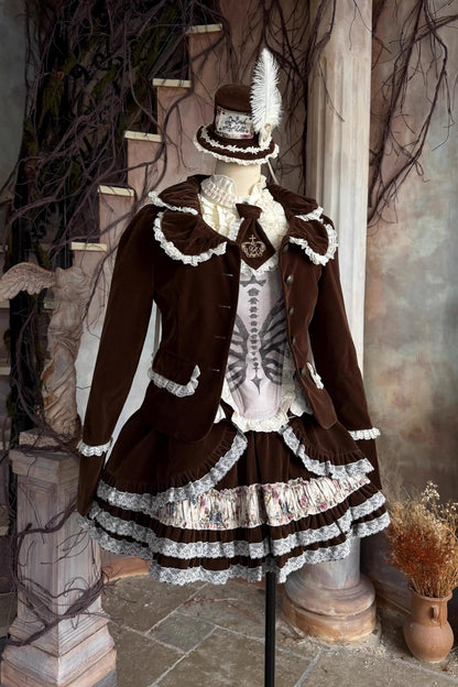 Retro Velvet Lace Blazer