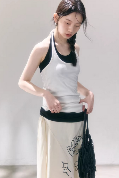 Layered U-Neck Camisole Top