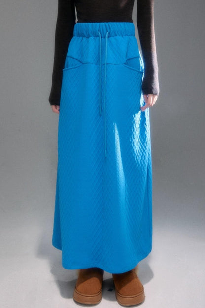 Moroccan Quilted Texture Sweatshirt Skirt Set-Up