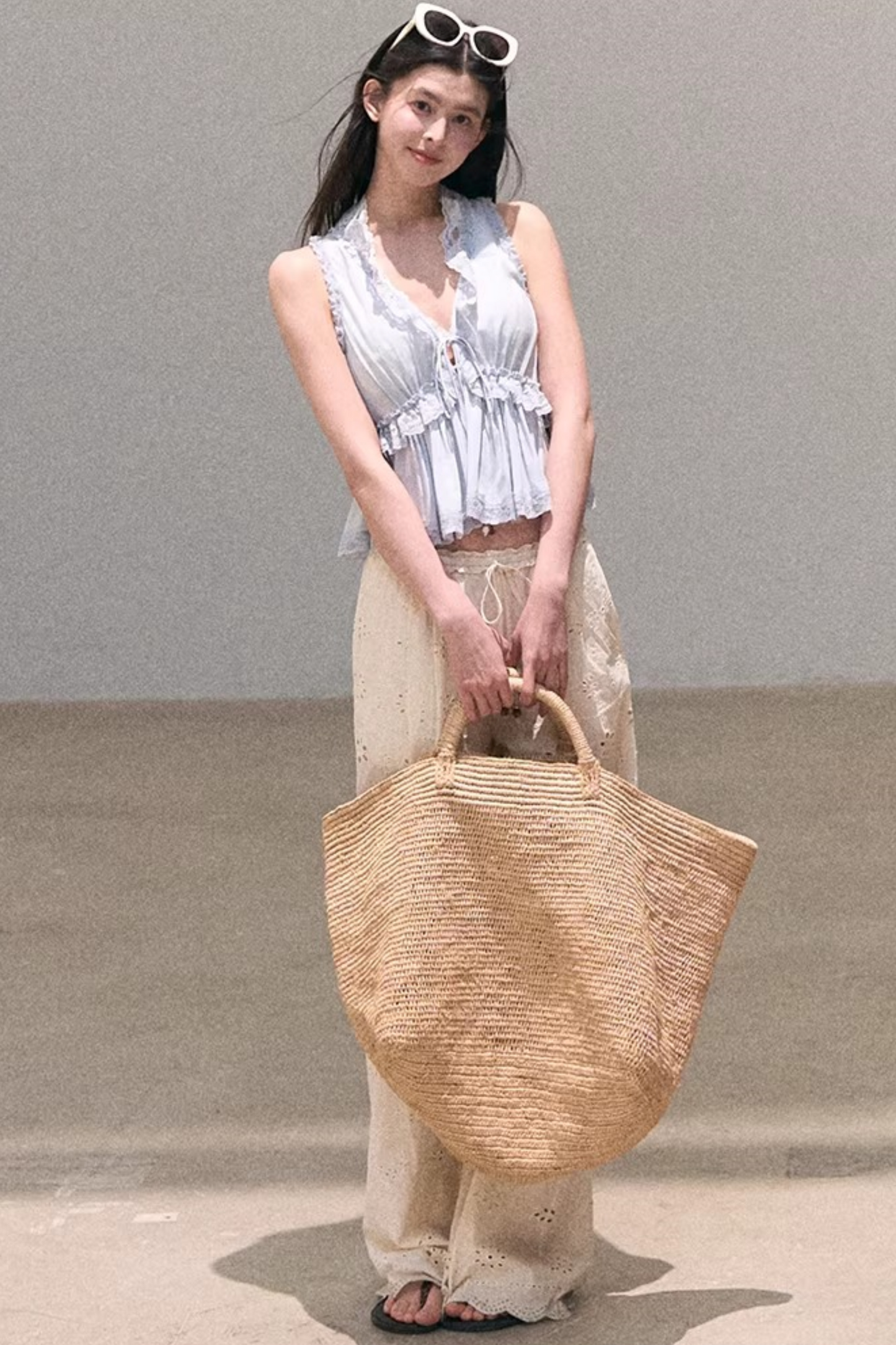 Hidden Petals Silk Lace Top