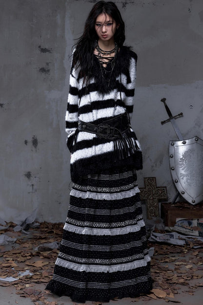 Vintage Street Punk Long Sweater