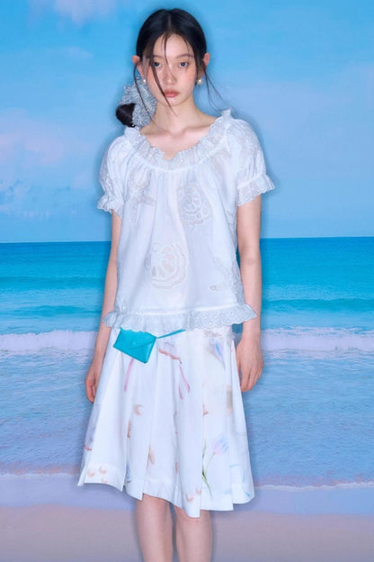 Starfish Pleated Skirt Set-Up