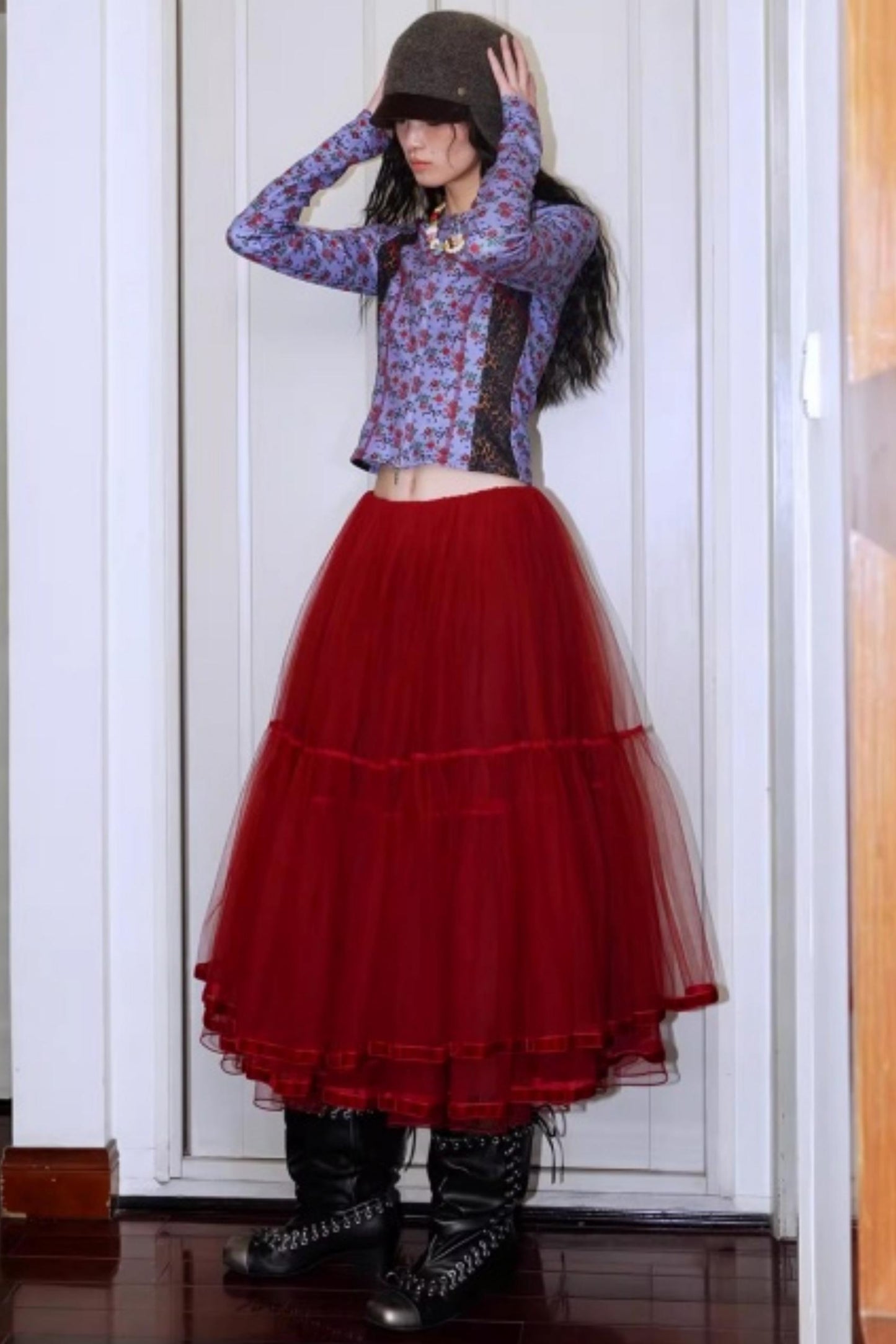 Vintage Leopard Velvet T-Shirt