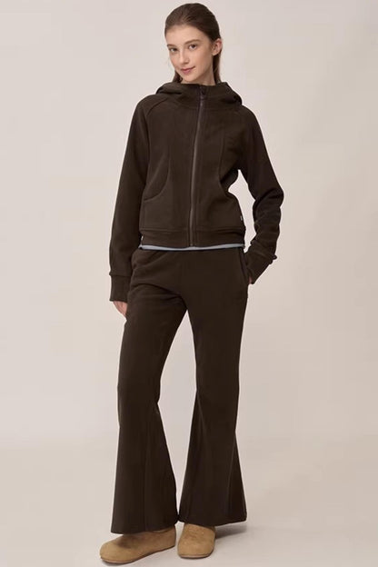 Double-Sided Fleece Hooded Jacket Set-Up