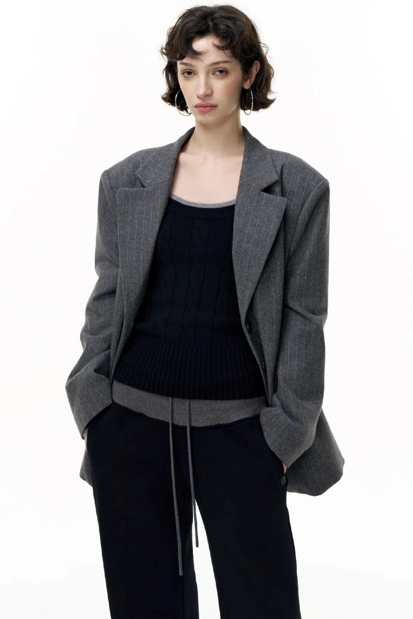 Flared Cotton Wide-Waisted Sweatpants