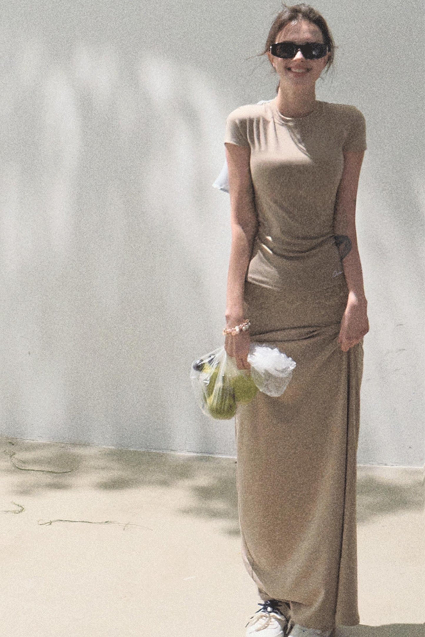 Lace-Trimmed High Waist Skirt