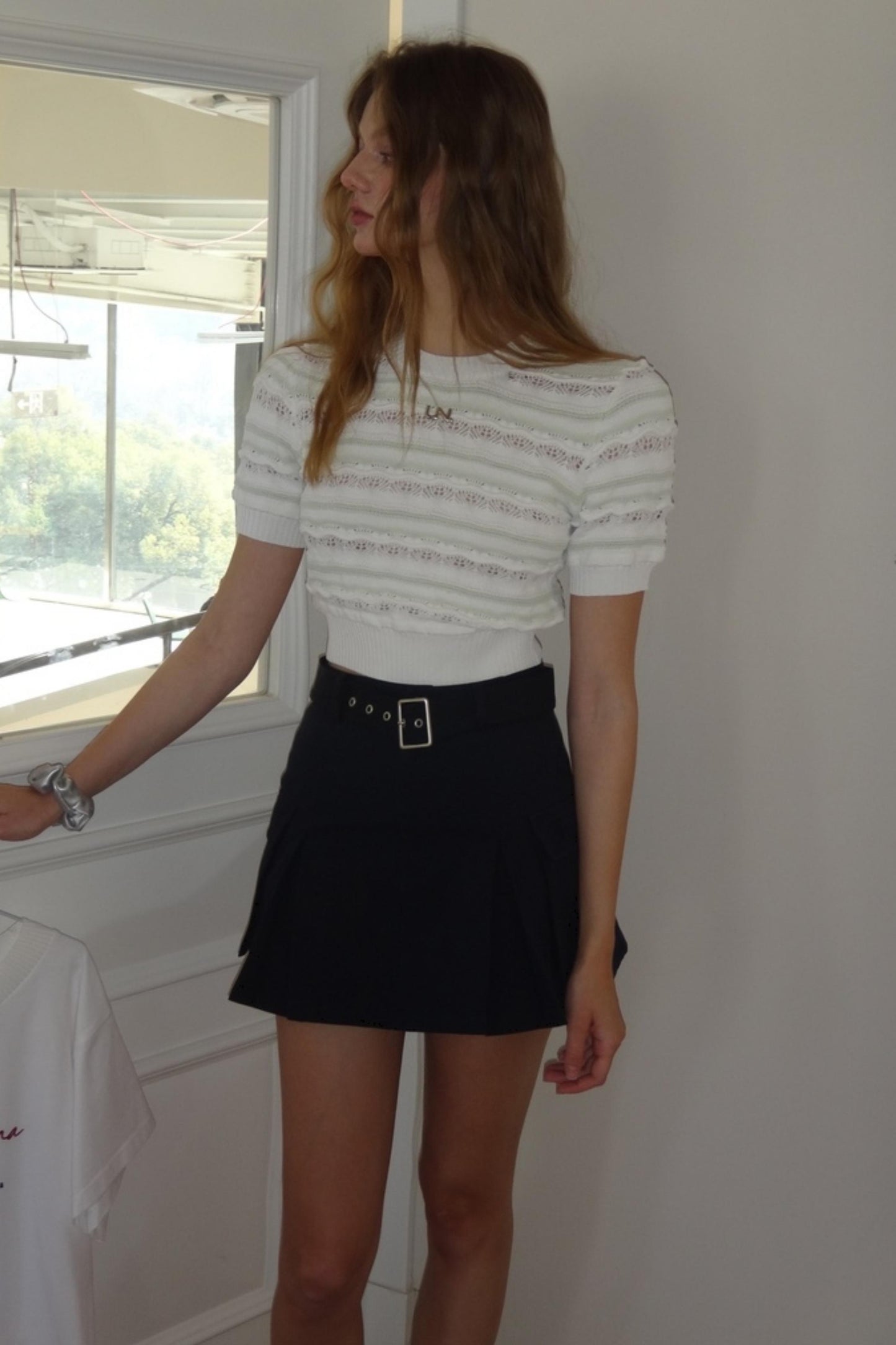 Navy Blue Vintage A-line Skirt