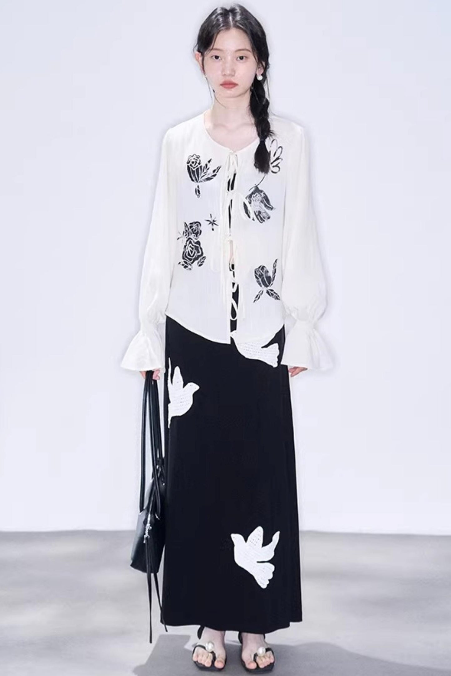 Bird and Rose Linen Blouse