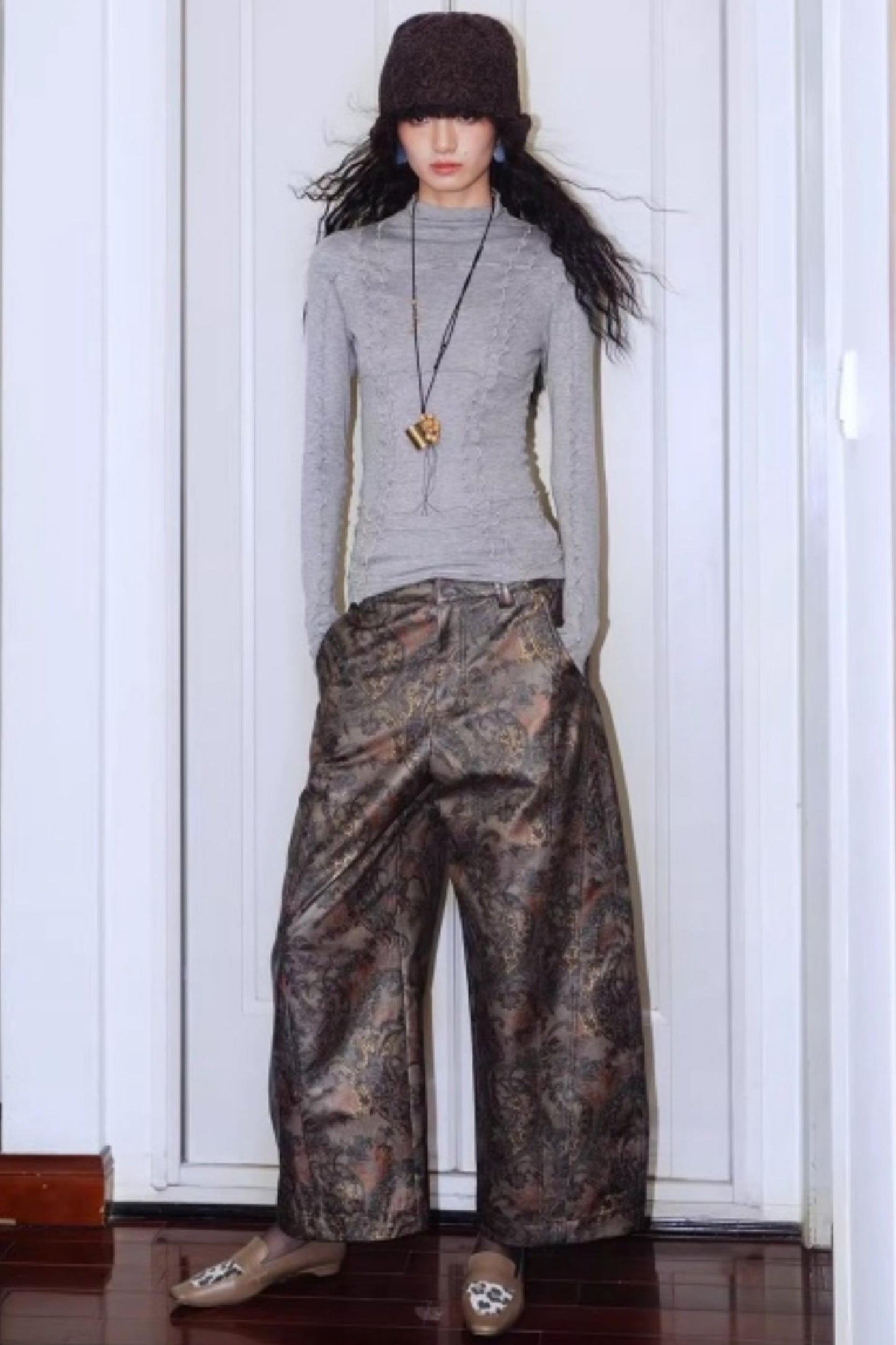 Split Knitted Base Layer Top