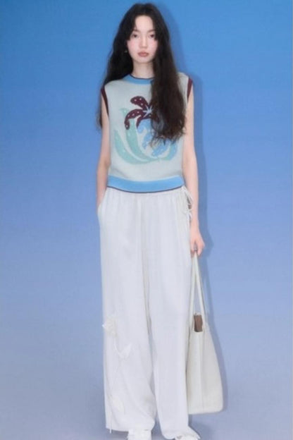 Original Lily Jacquard Tencel Vest Skirt Set-Up