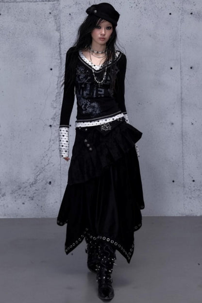 Retro Vintage Patchwork Top