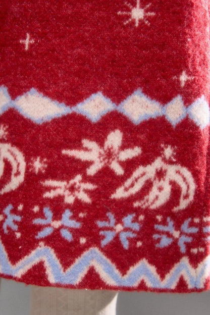 Snowflake Jacquard Cardigan Set-Up