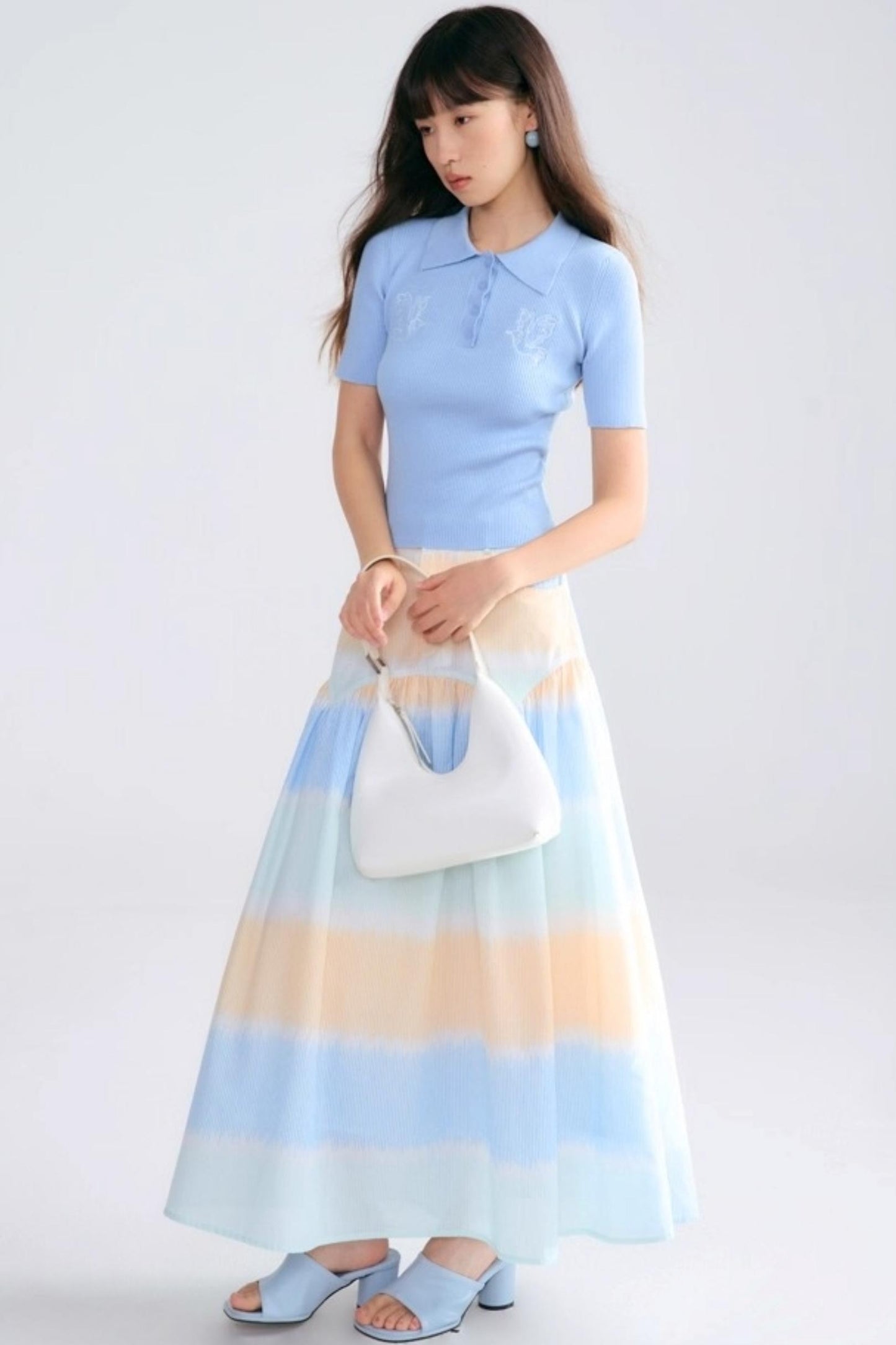 Asuka Love Poems Embroidery Polo Shirt