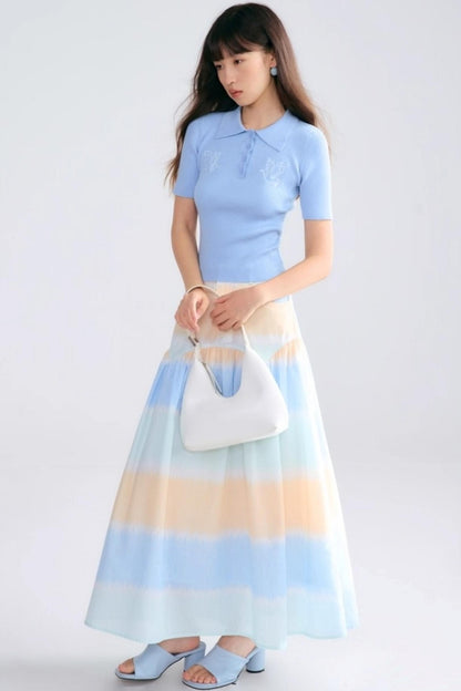 Asuka Love Poems Embroidery Polo Shirt