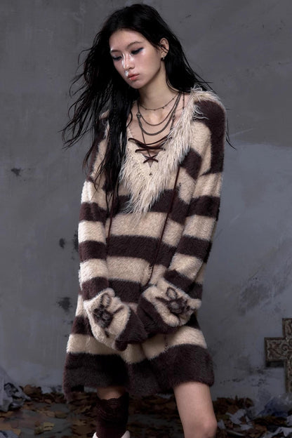 Vintage Street Punk Long Sweater